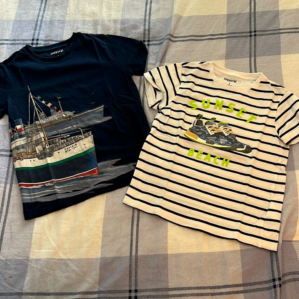 Sold to Vanessa.  MAYORAL BOYS TEES